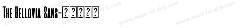 The Bellovia Sans字体转换